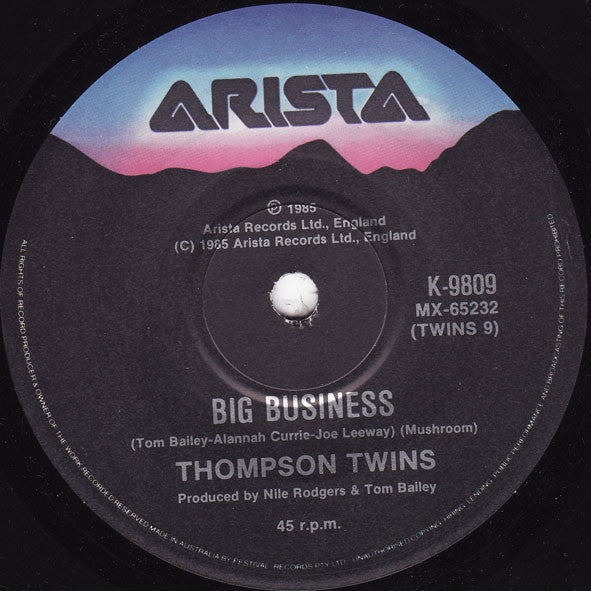 Thompson Twins – Don't Mess With Dr. Dream 7" vinyl record, image 2 of 2