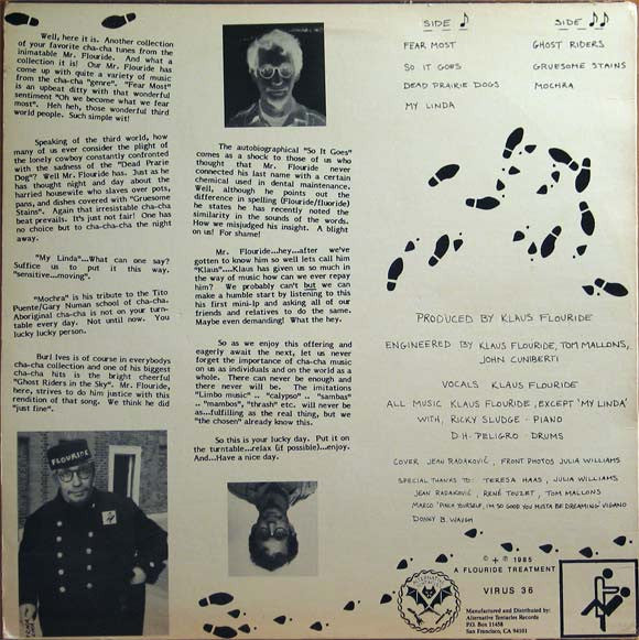Klaus Flouride – Cha Cha Cha With Mr. Flouride LP vinyl record, image 2 of 6