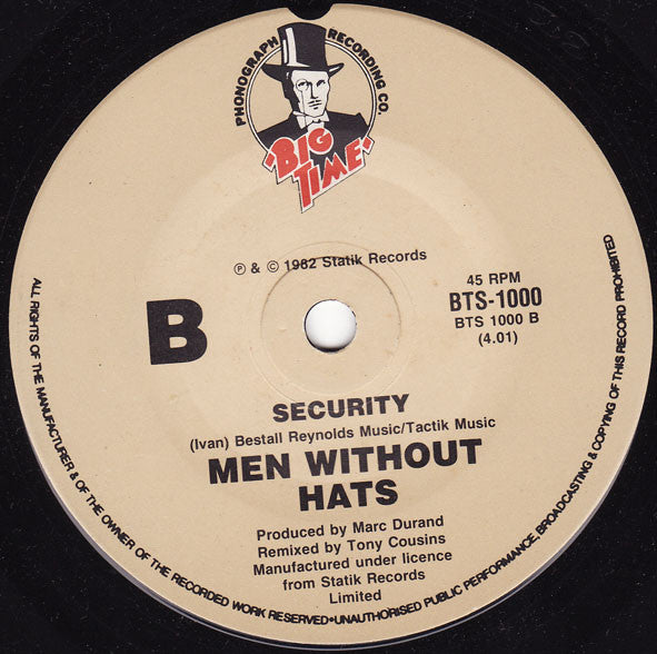 Men Without Hats – The Safety Dance 7" vinyl record, image 2 of 2