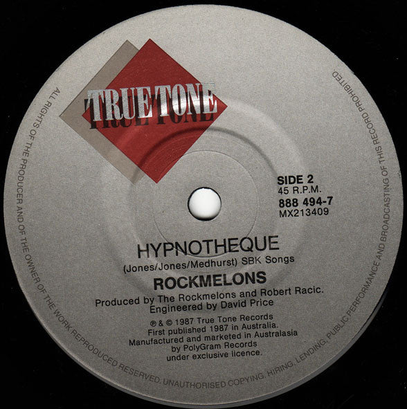 The Rockmelons – Rhymes 7" vinyl record, image 3 of 4