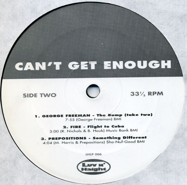 Various – Can't Get Enough LP vinyl record, image 3 of 3