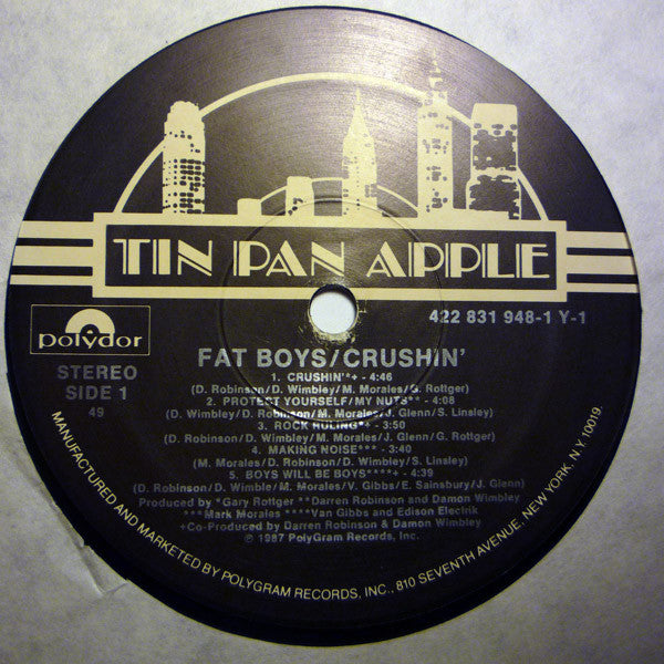 Fat Boys – Crushin' LP vinyl record, image 3 of 6