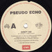 Pseudo Echo – Don't Go 7" vinyl record, image 3 of 4