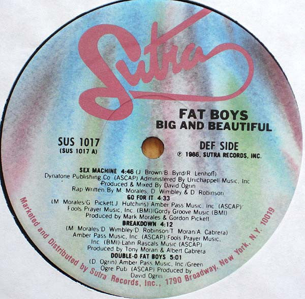 Fat Boys – Big & Beautiful LP vinyl record, image 3 of 4