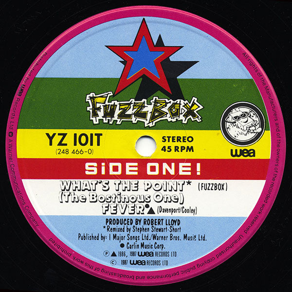 We've Got A Fuzzbox And We're Gonna Use It – What's The Point (The Bostinous One) 12" vinyl record, image 4 of 4