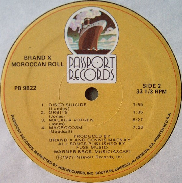 Brand X – Moroccan Roll LP vinyl record, image 7 of 7