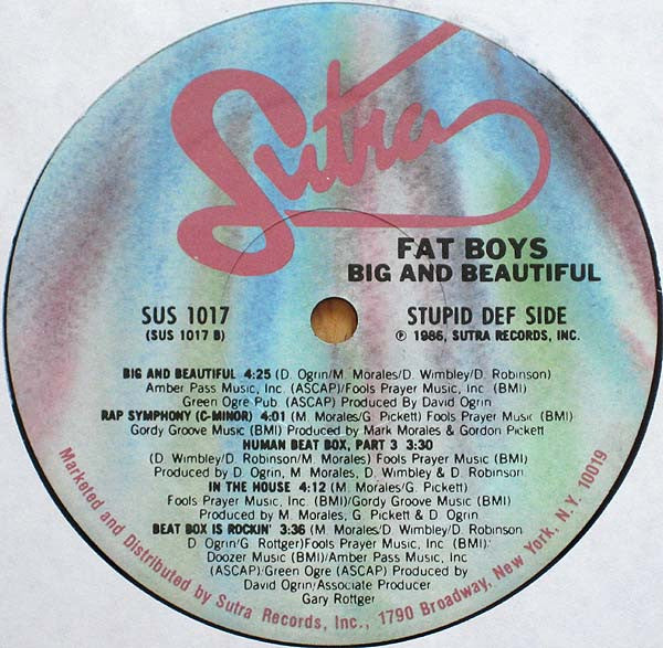 Fat Boys – Big & Beautiful LP vinyl record, image 4 of 4