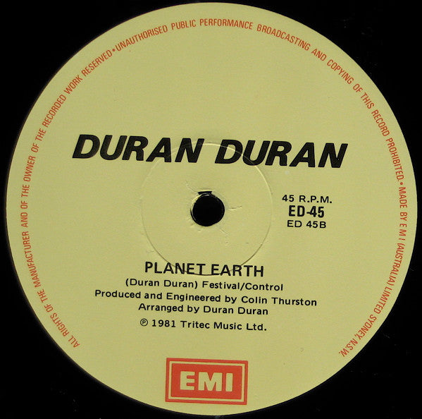 Duran Duran – Night Versions 12" vinyl record, image 4 of 4