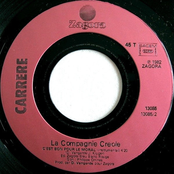 La Compagnie Créole – C'est Bon Pour Le Moral 7" vinyl record, image 4 of 4