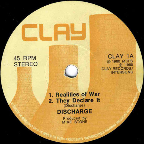 Discharge – Realities Of War 7" vinyl record, image 3 of 3