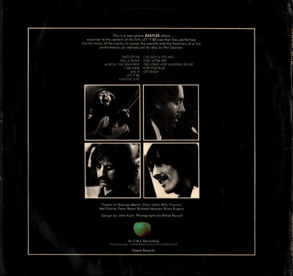 The Beatles – Let It Be LP vinyl record, image 2 of 7