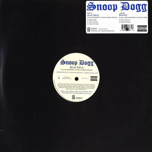 Snoop Dogg – Beautiful / Ballin' 12" vinyl record, image 1 of 4