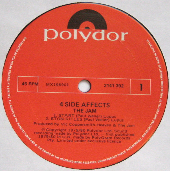 The Jam – 4 Side Affects 12" vinyl record, image 3 of 3