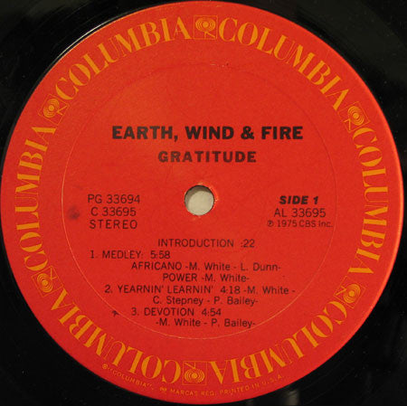 Earth, Wind & Fire – Gratitude (2xLP) LP vinyl record, image 5 of 10