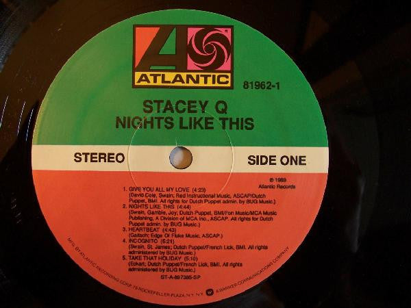 Stacey Q – Nights Like This LP vinyl record, image 5 of 6