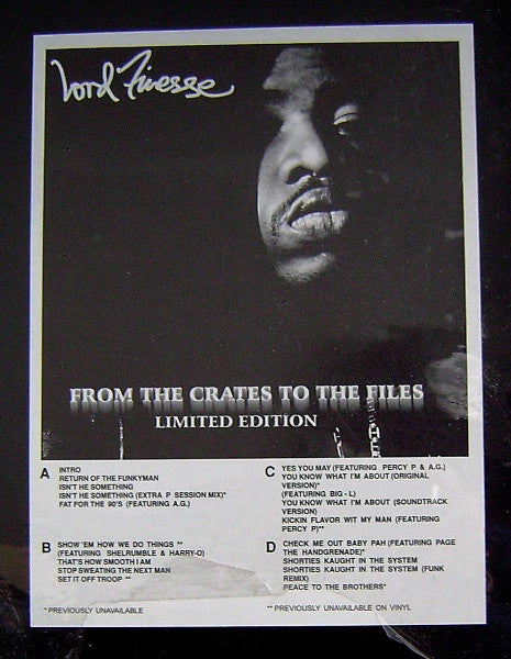 Lord Finesse – From The Crates To The Files (2xLP)
