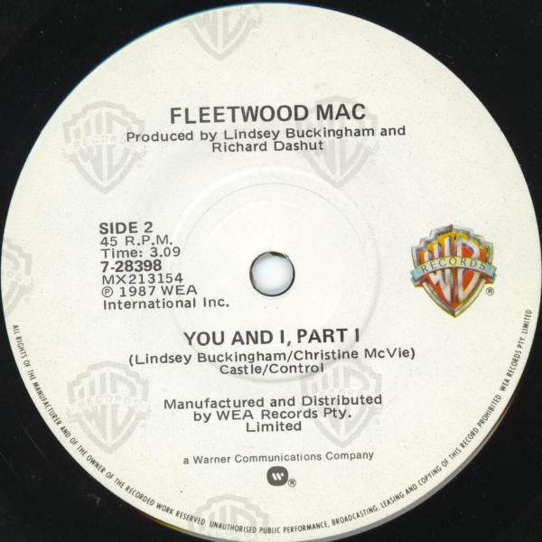 Fleetwood Mac – Big Love 7" vinyl record, image 4 of 4