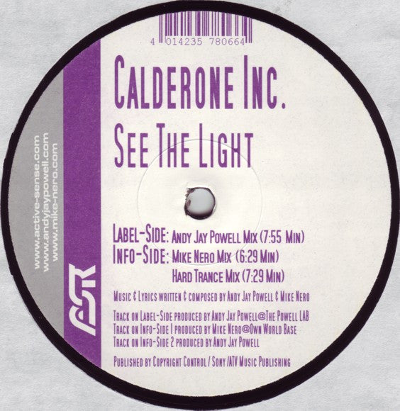 Calderone – See The Light 12" vinyl record, image 1 of 3