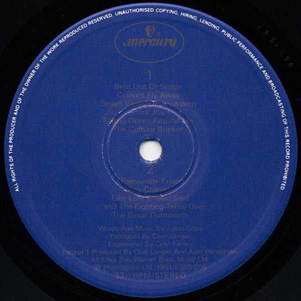 The Teardrop Explodes – Wilder LP vinyl record, image 4 of 6