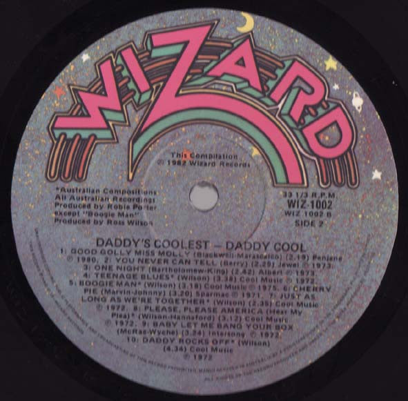 Daddy Cool – Daddy's Coolest - The 20 Greatest Hits Of Daddy Cool LP vinyl record, image 4 of 4
