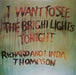 Richard & Linda Thompson – I Want To See The Bright Lights Tonight LP vinyl record, image 1 of 4