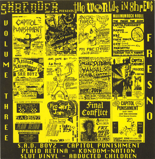 Various – The World's In Shreds: Volume Three : Fresno 7" vinyl record