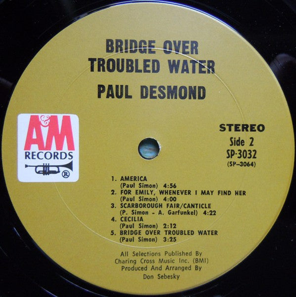 Paul Desmond – Bridge Over Troubled Water LP vinyl record, image 7 of 7