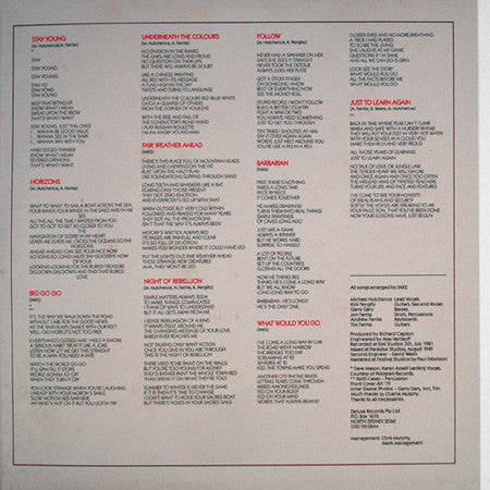 INXS – Underneath The Colours LP vinyl record, image 4 of 6
