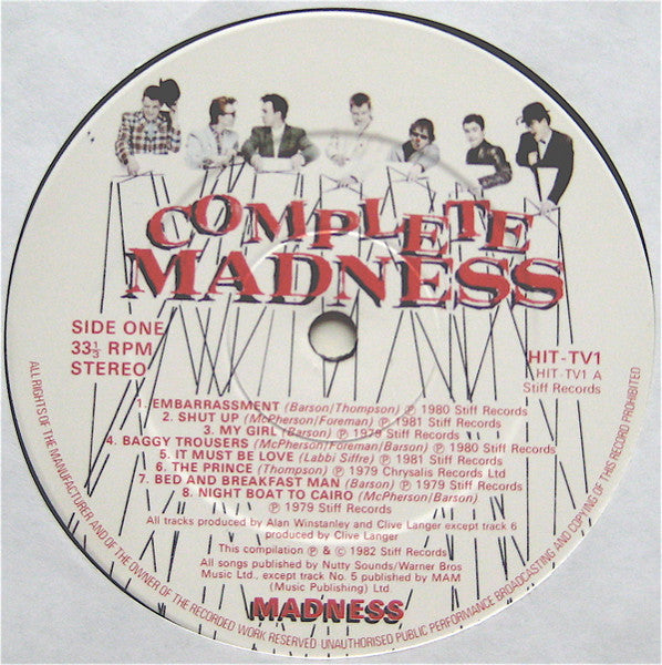 Madness – Complete Madness LP vinyl record, image 4 of 5