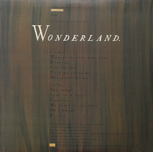 Erasure – Wonderland LP vinyl record, image 2 of 10