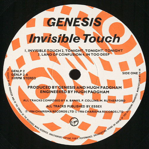 Genesis – Invisible Touch LP vinyl record, image 3 of 8