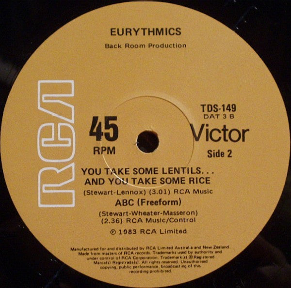 Eurythmics – Who's That Girl? 12" vinyl record, image 4 of 4