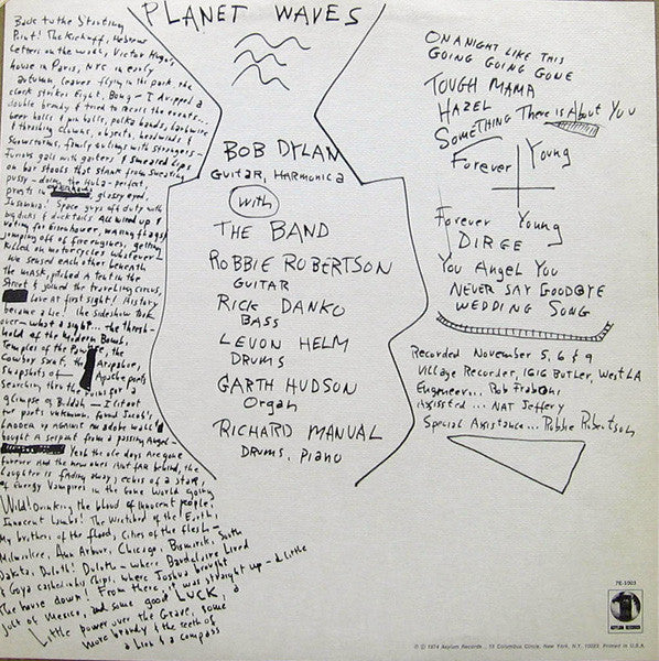 Bob Dylan – Planet Waves LP vinyl record, image 3 of 6