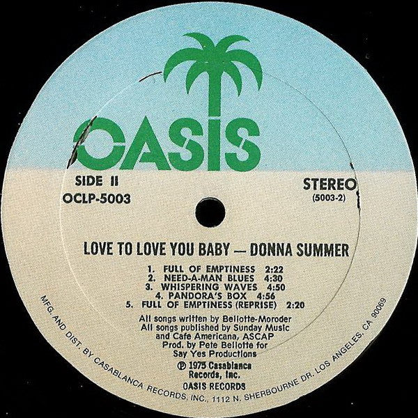 Donna Summer – Love To Love You Baby LP vinyl record, image 4 of 4