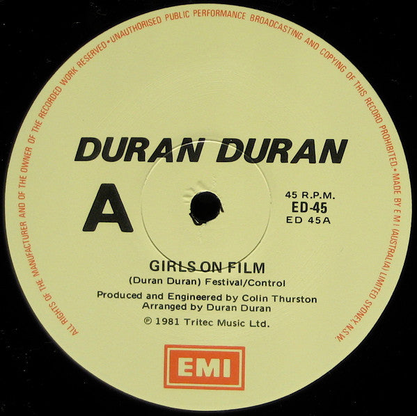 Duran Duran – Night Versions 12" vinyl record, image 3 of 4