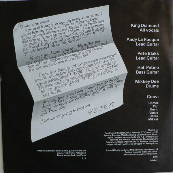 King Diamond – "Them" LP vinyl record, image 5 of 6