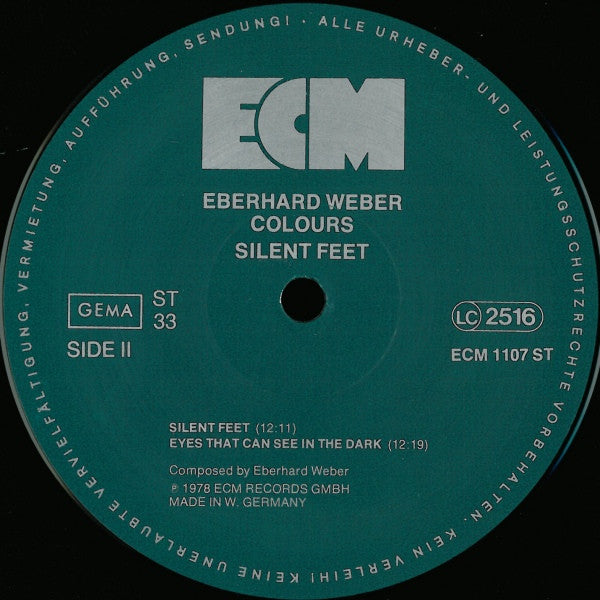 Eberhard Weber Colours – Silent Feet LP vinyl record, image 4 of 8