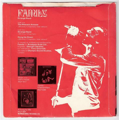 Family – Strange Band 7" vinyl record, image 2 of 2