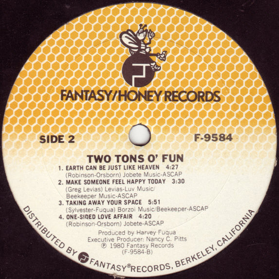 Two Tons O' Fun – Two Tons O' Fun LP vinyl record, image 4 of 4