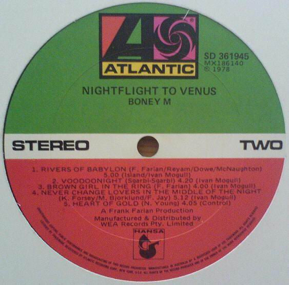 Boney M. – Nightflight To Venus LP vinyl record, image 5 of 6