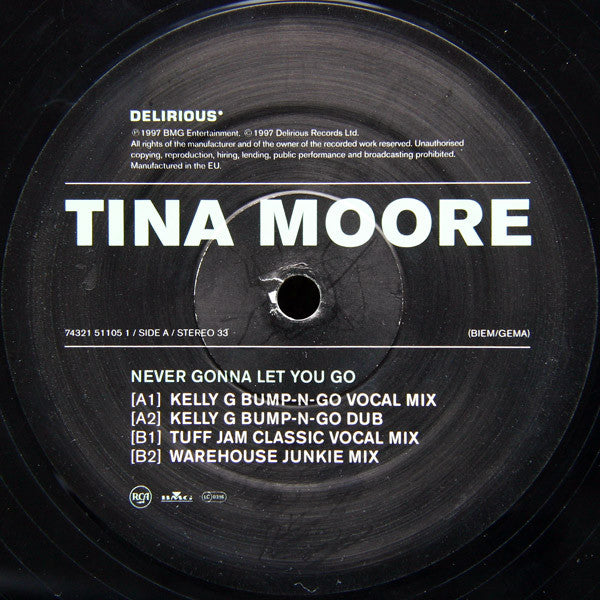 Tina Moore – Never Gonna Let You Go 12" vinyl record, image 3 of 4