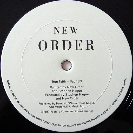 New Order – True Faith / 1963 12" vinyl record, image 3 of 4