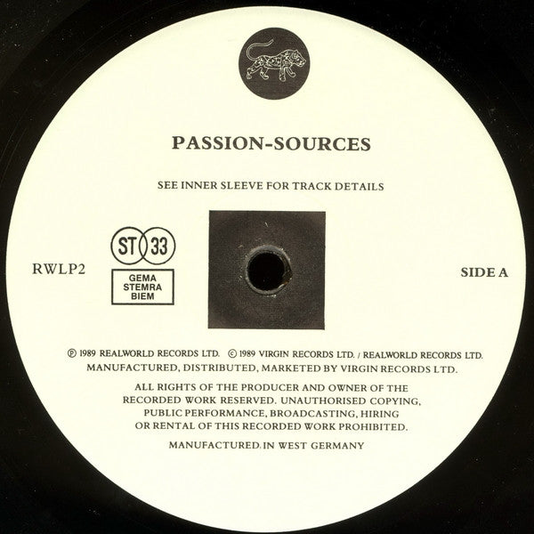 Various – Passion - Sources LP vinyl record, image 5 of 6