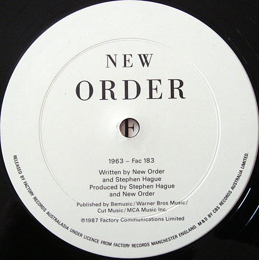 New Order – True Faith / 1963 12" vinyl record, image 4 of 4