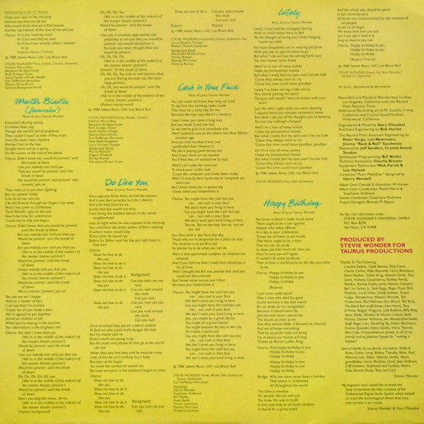 Stevie Wonder – Hotter Than July LP vinyl record, image 3 of 8