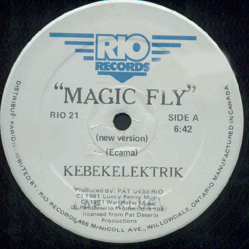 Kebekelektrik – Magic Fly 12" vinyl record, image 1 of 2
