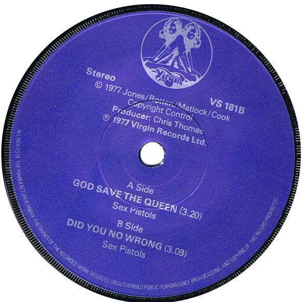 Sex Pistols – God Save The Queen 7" vinyl record, image 4 of 4