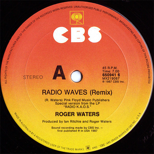 Roger Waters – Radio Waves 12" vinyl record, image 2 of 3