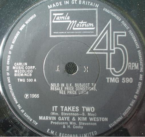 Marvin Gaye, Kim Weston – It Takes Two 7" vinyl record, image 1 of 2