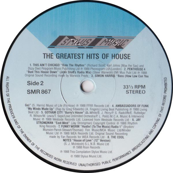 Various – The Greatest Hits Of House (2xLP) LP vinyl record, image 6 of 9